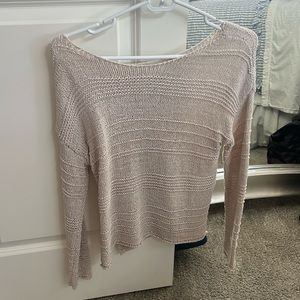 Knit beige sweater